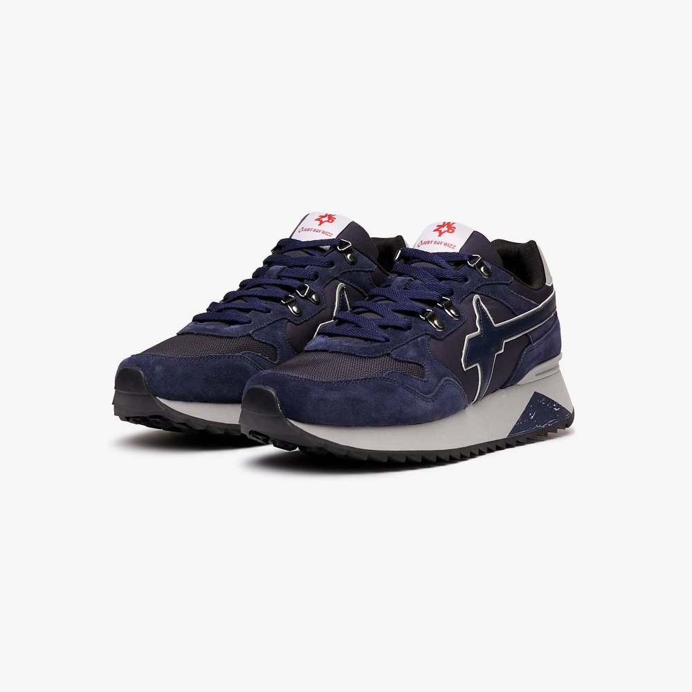 Basket W6YZ Navy Homme | HUF-73367485